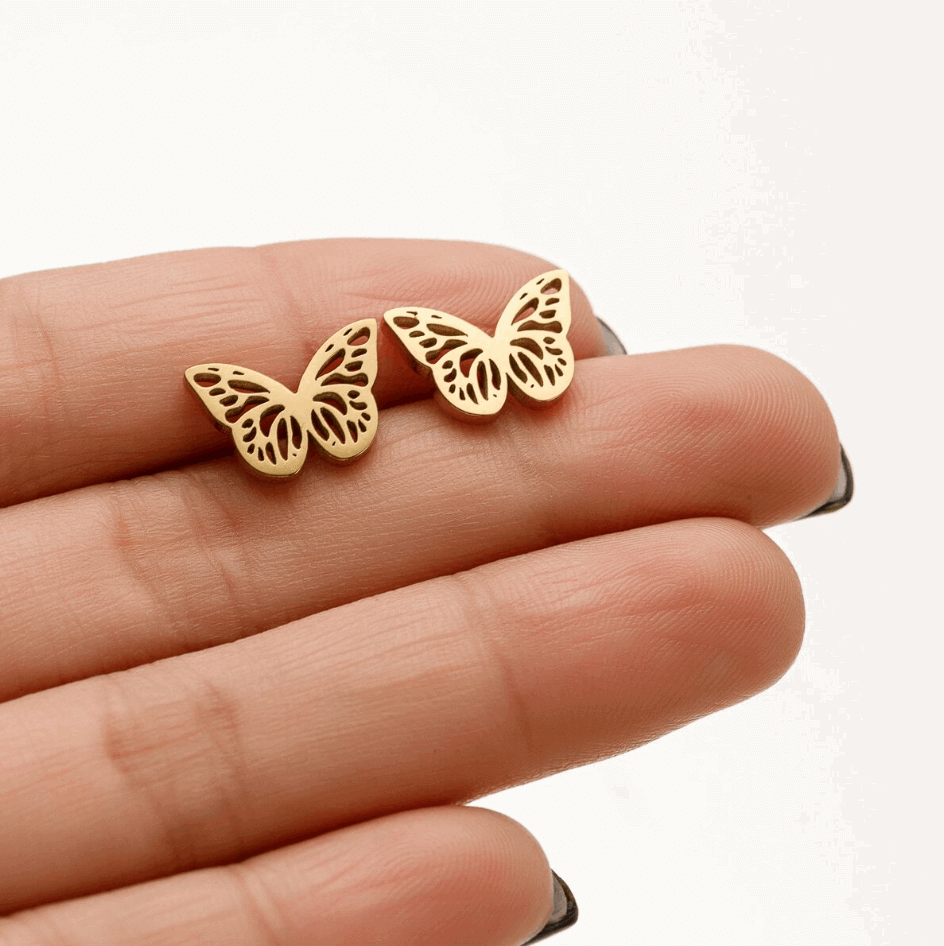 Brincos Borboleta | Aço inóxidável