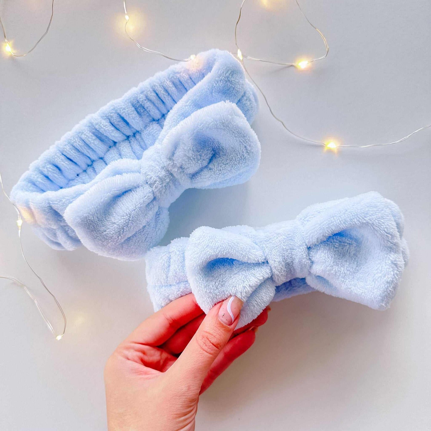 Fita de Cabelo Laço em Azul