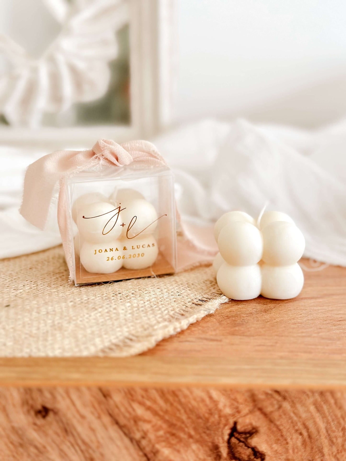 Vela Mini Bubble | Lembrança de Casamento, Batizado e Eventos | A partir de 2,62€