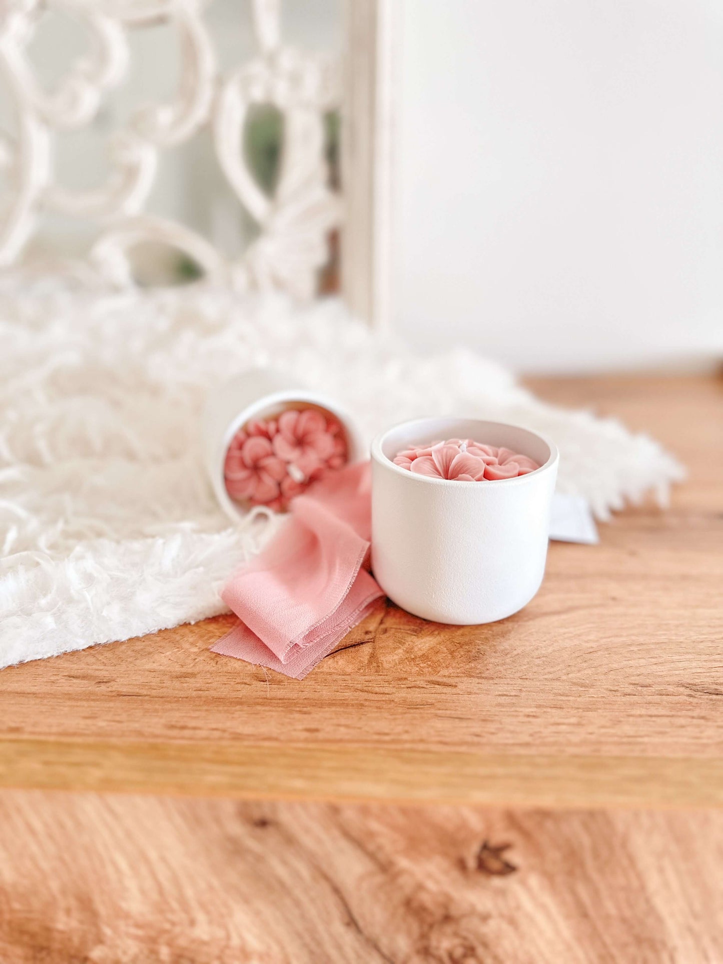 Vela Hortênsia Rosa | Lembrança de Casamento, Batizado e Eventos | A partir de 8,93€