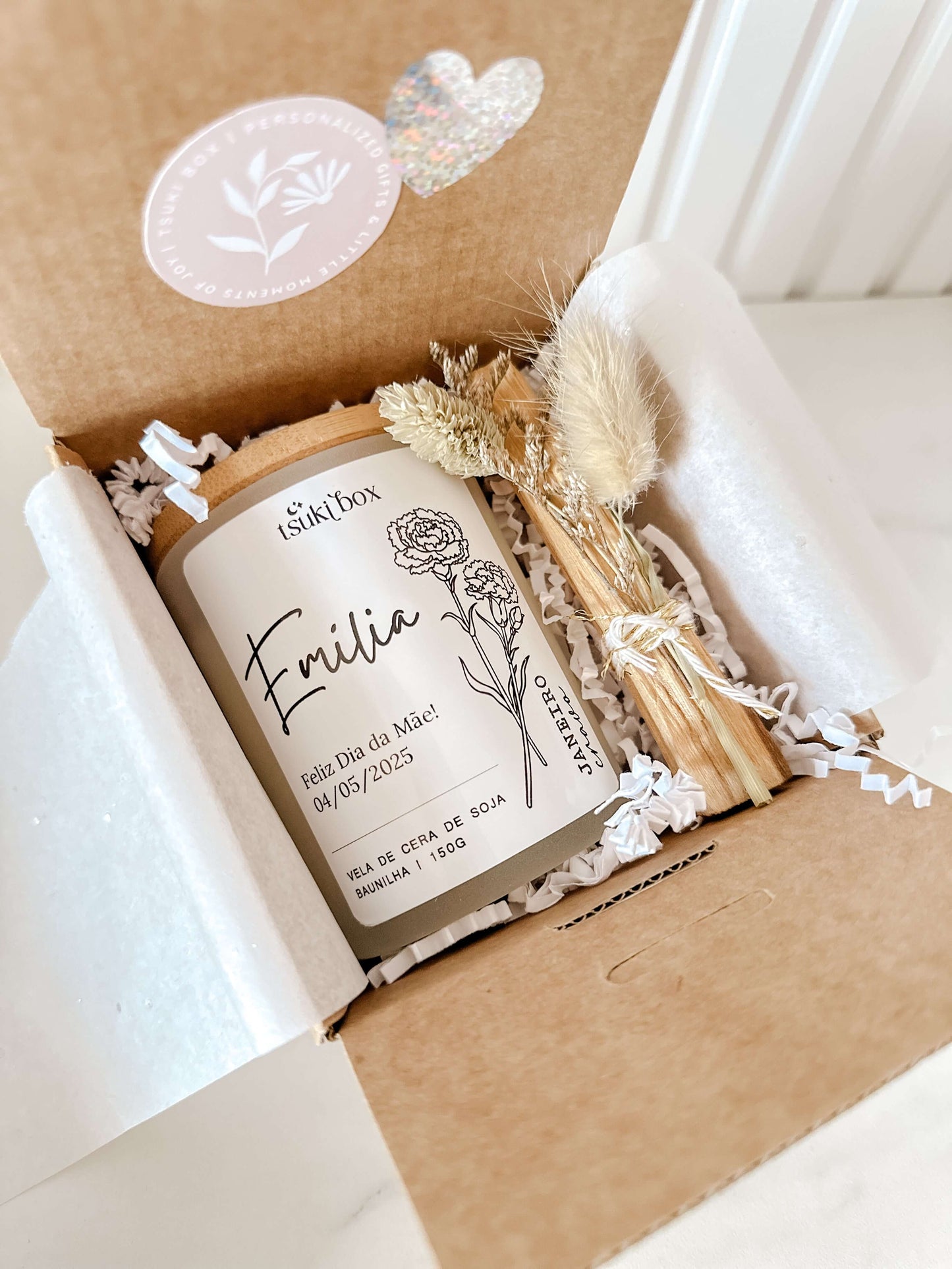 Vela De Soja Personalizada - Ano Nascimento + Nome