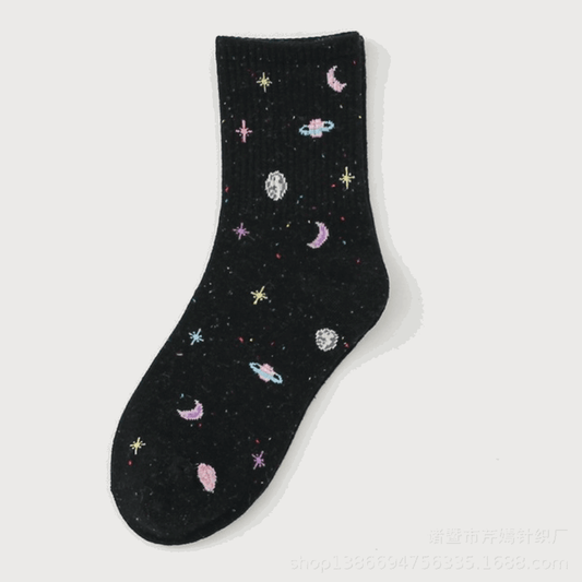 Meias Space Preto