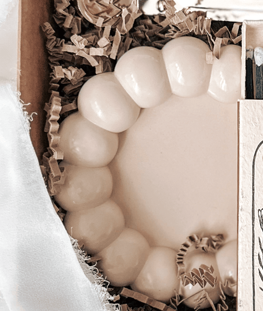 Base Decorativa Bubbles | Branco Liso