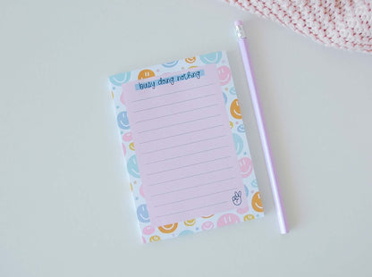 Bloco Notas Smiles "Busy doing nothing"