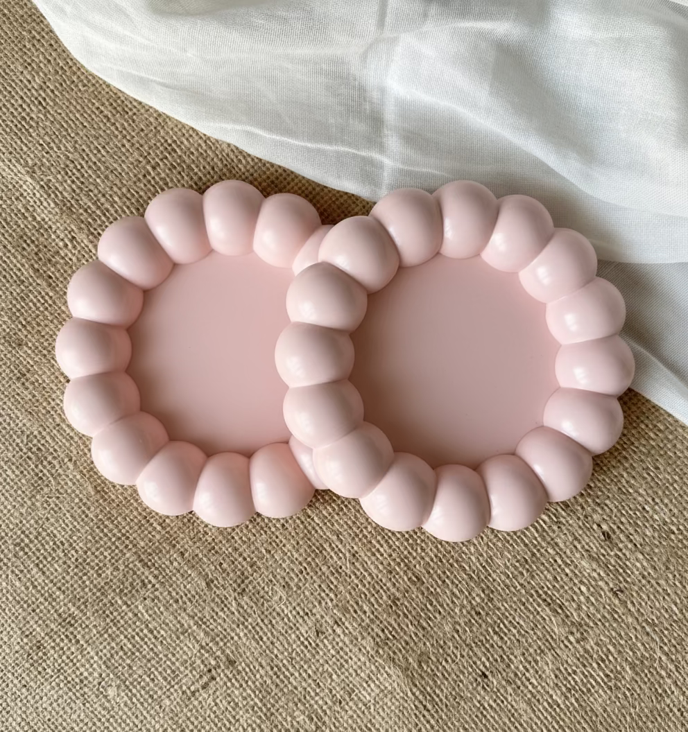 Base Decorativa Bubbles | Rosa Velho