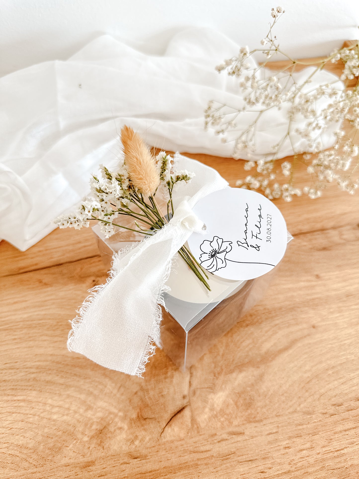 Customized Candle for Wedding, Baptism, and Events | Black Ceramic Cup | Starting from 7.43€