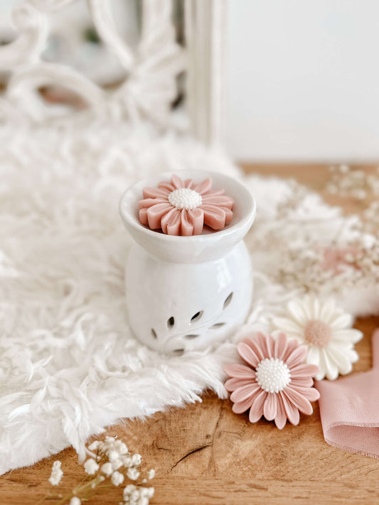 Queimador Branco com Cera Perfumada | Lembrança de Casamento, Batizado e Eventos | A partir de 6,38€