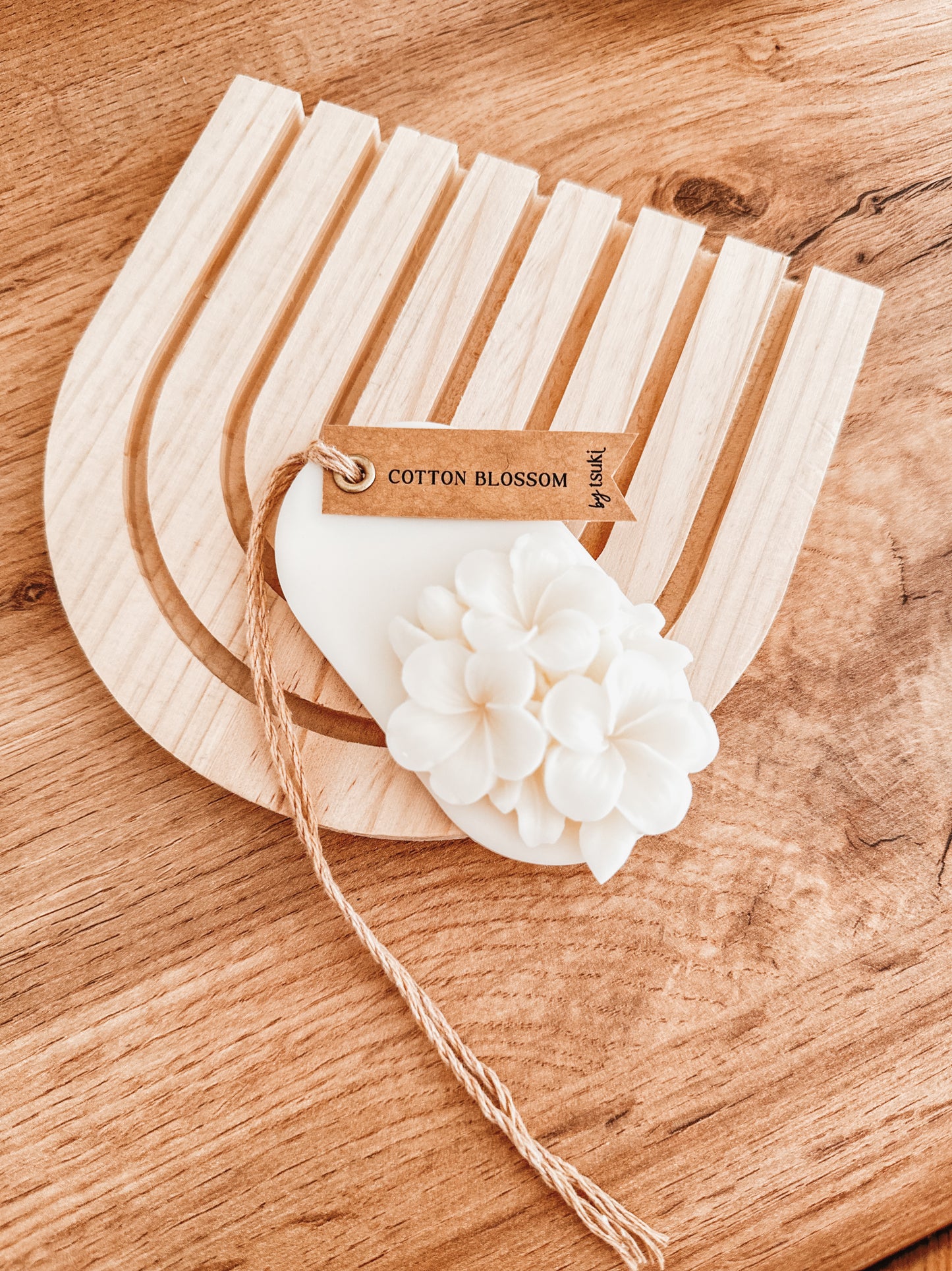 Set de 2 Pendentes de Cera Perfumada | Flor de Algodão
