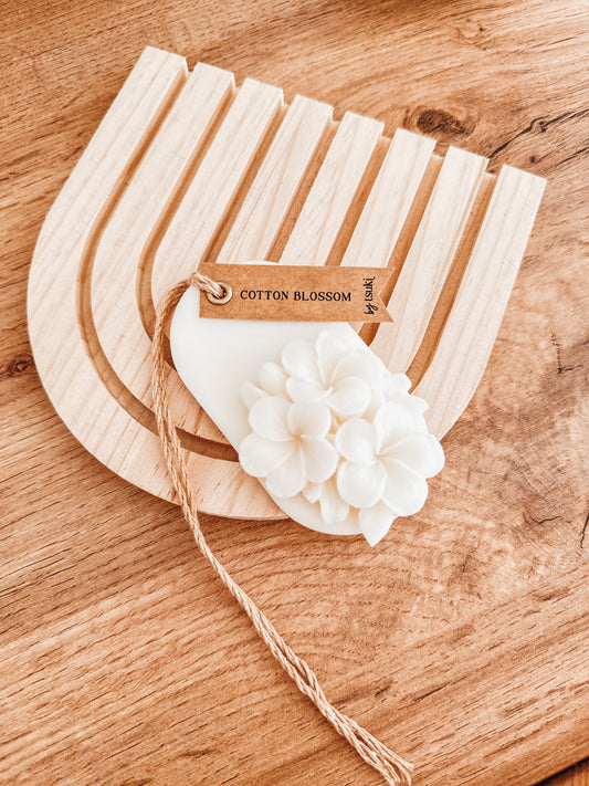Set de 2 Pendentes de Cera Perfumada | Flor de Algodão