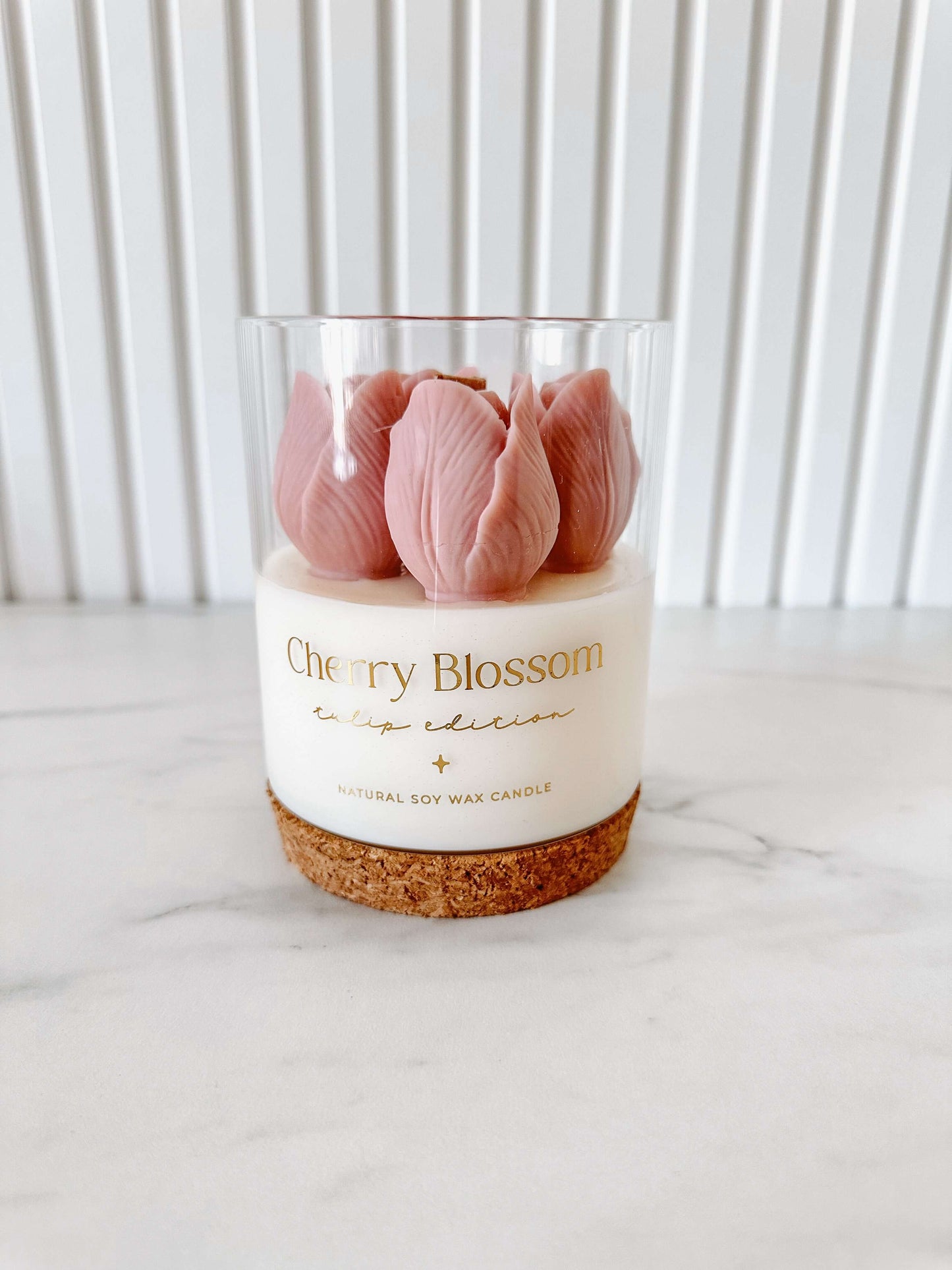 Vela Botânica | Tulipas Rosa | Cherry Blossom 400g