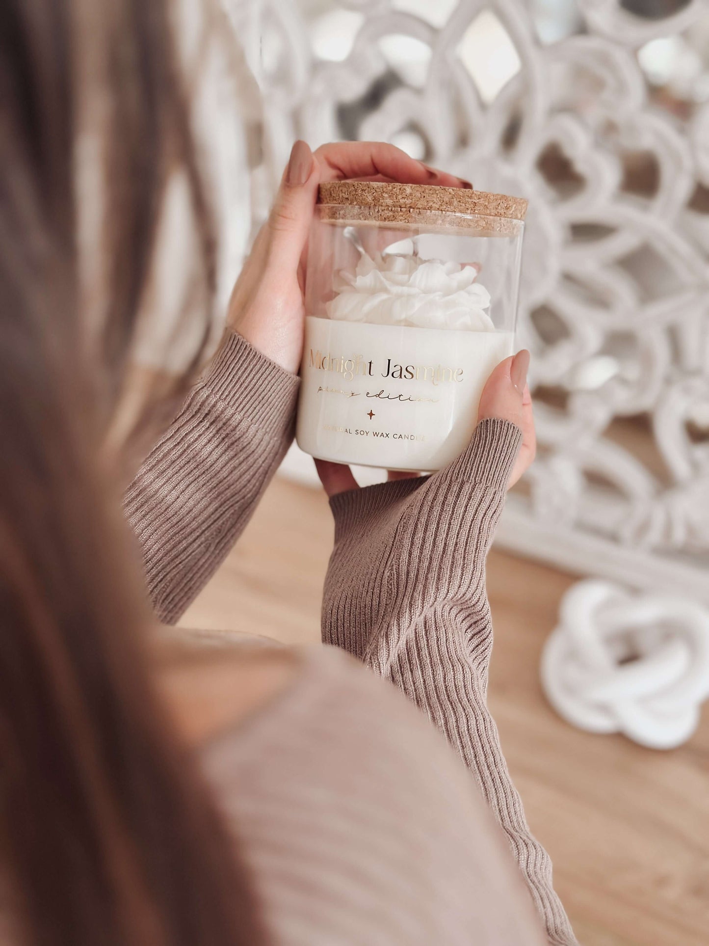 Vela Botânica | Peónia Branca | Midnight Jasmine 400g