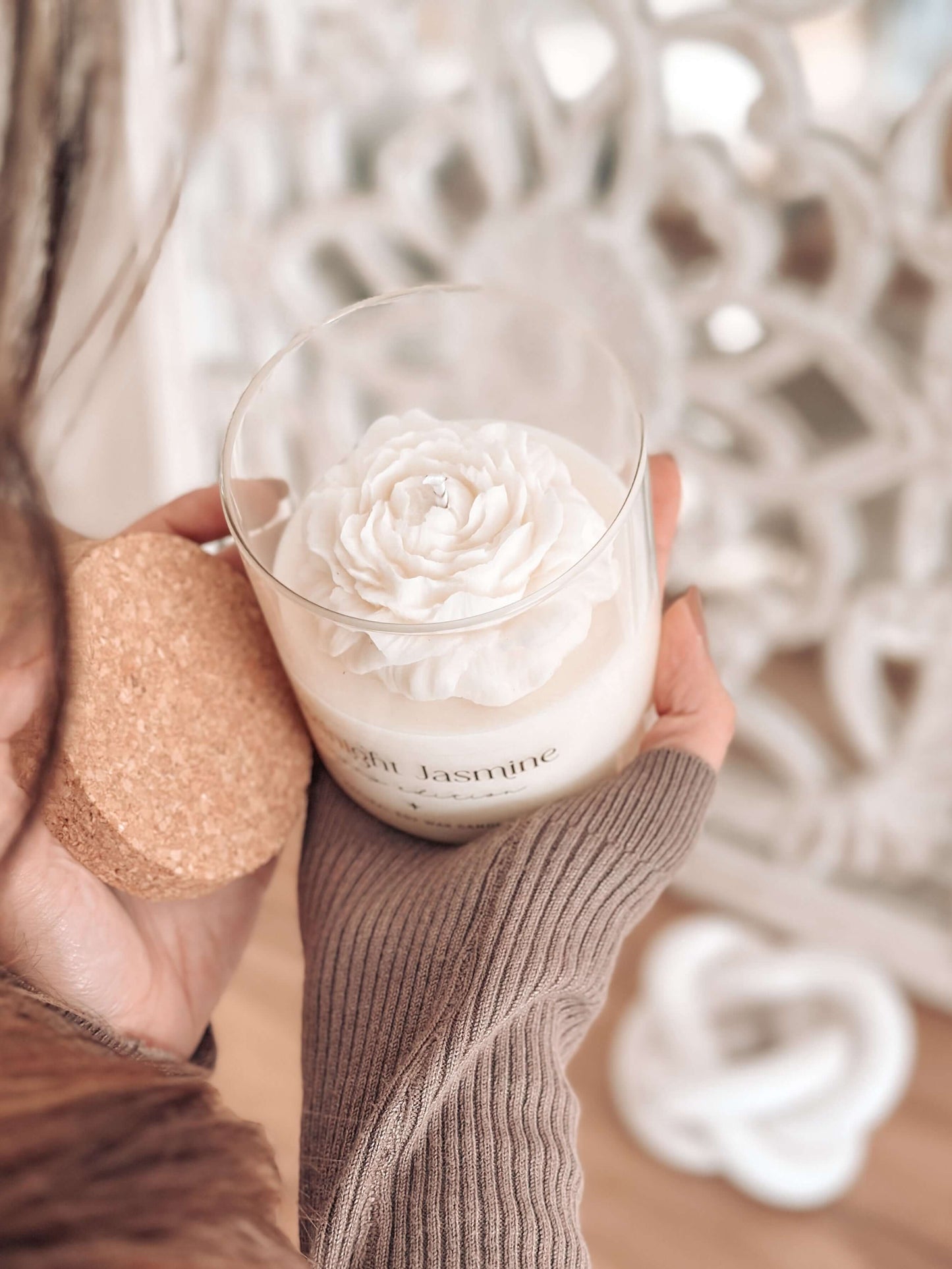 Vela Botânica | Peónia Branca | Midnight Jasmine 400g