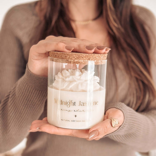 Vela Botânica | Peónia Branca | Midnight Jasmine 400g