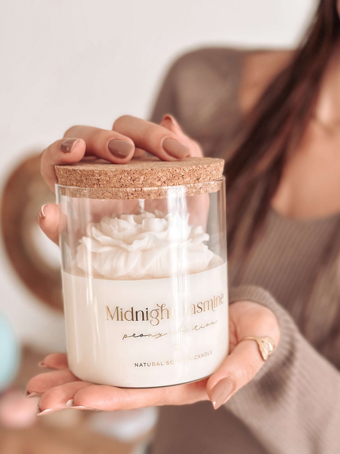 Vela Botânica | Peónia Branca | Midnight Jasmine 400g