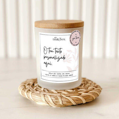Vela Personalizada | O Teu Texto Personalizado MANUSCRITO
