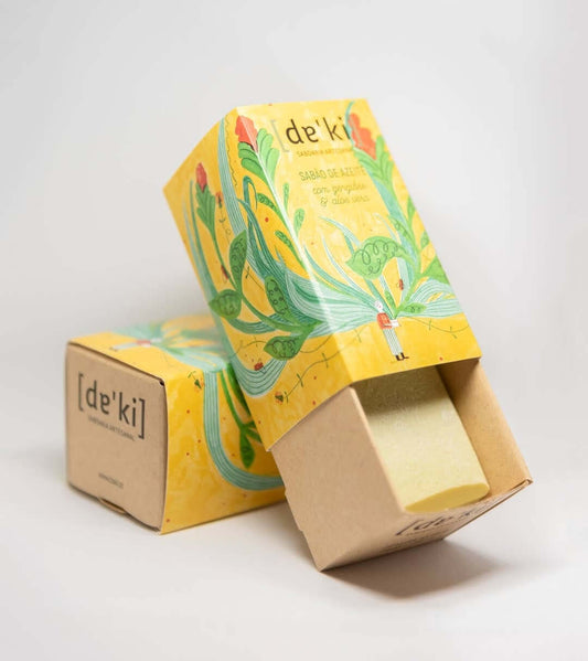 Sabonete Artesanal de Gengibre e Aloe Vera