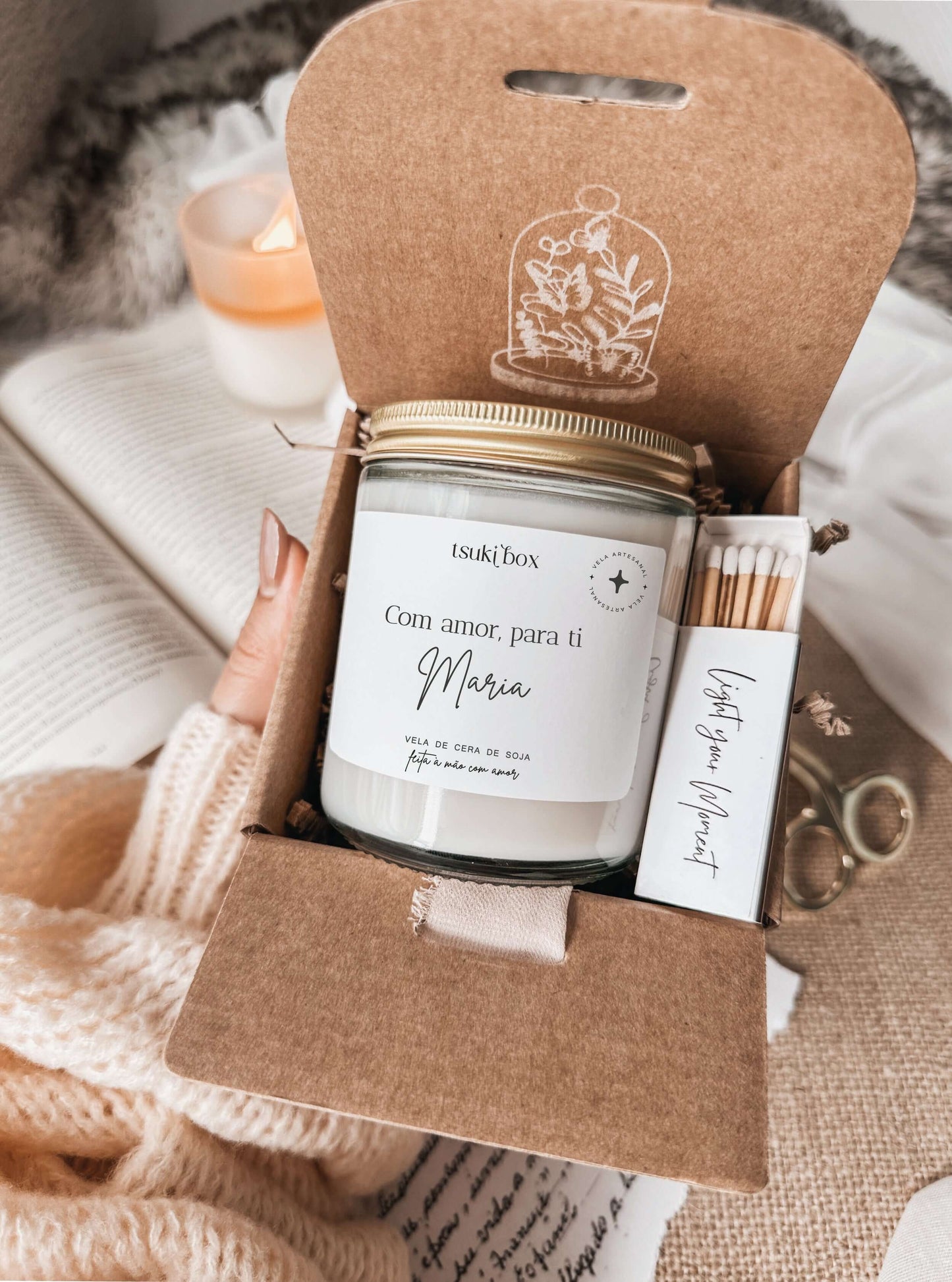 Vela Personalizada com Dedicatória | Baunilha Suave 180g