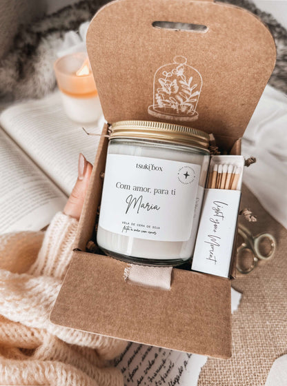 Vela Personalizada com Dedicatória | Baunilha Suave 180g