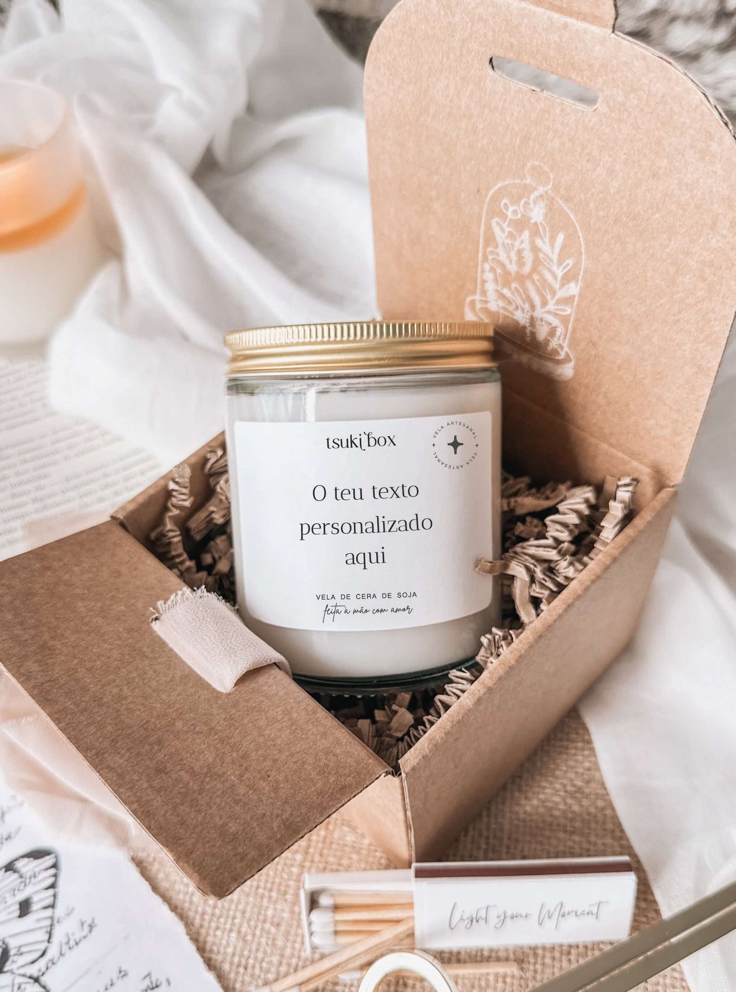 Vela Personalizada com Dedicatória | Baunilha Suave 180g