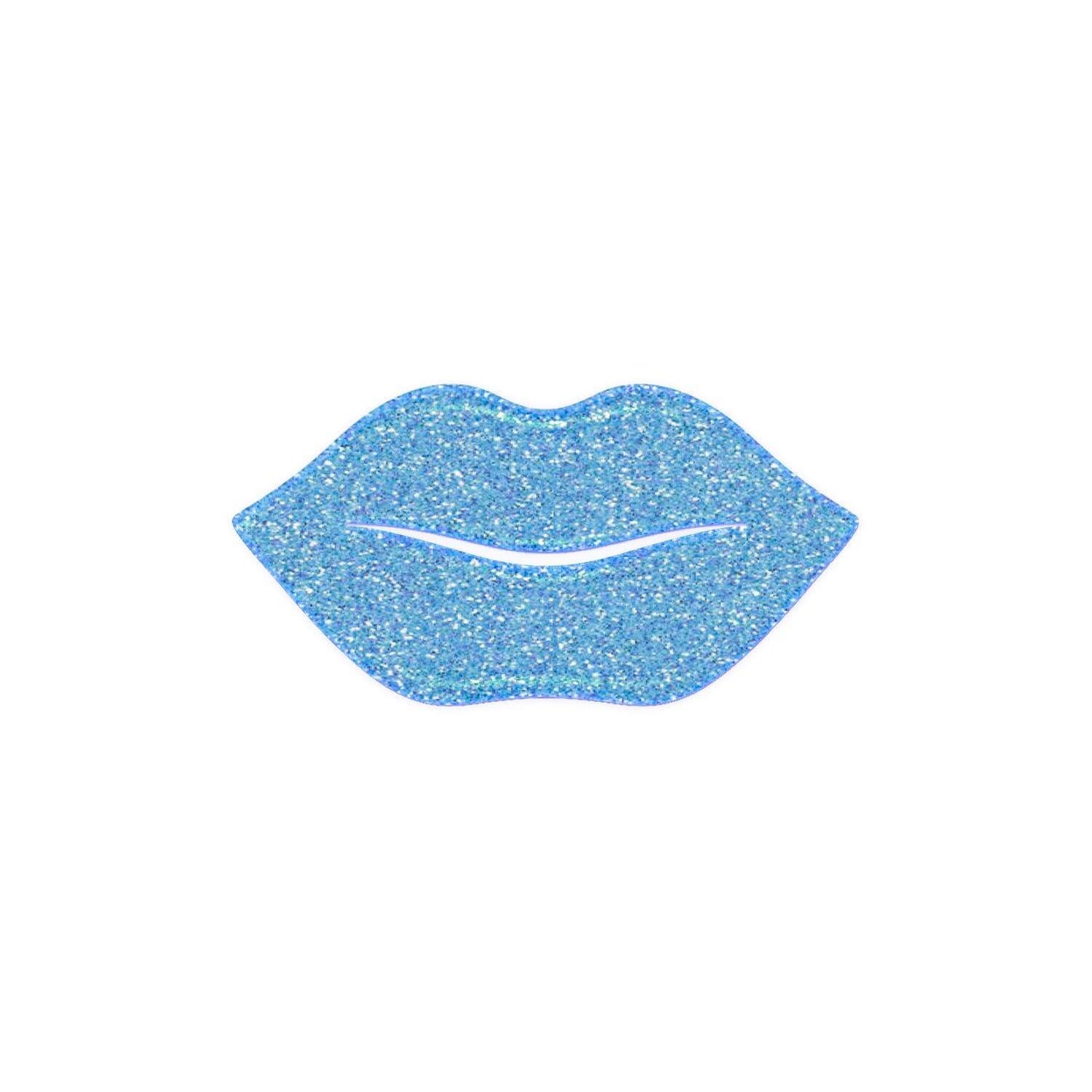 Máscara de Lábios Hidratante com Glitter - Azul