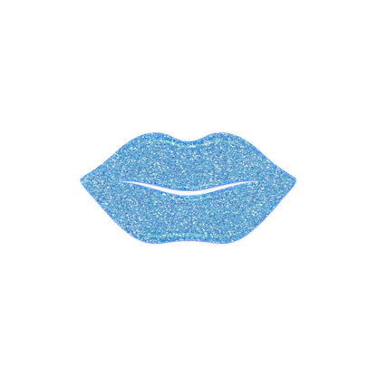 Máscara de Lábios Hidratante com Glitter - Azul