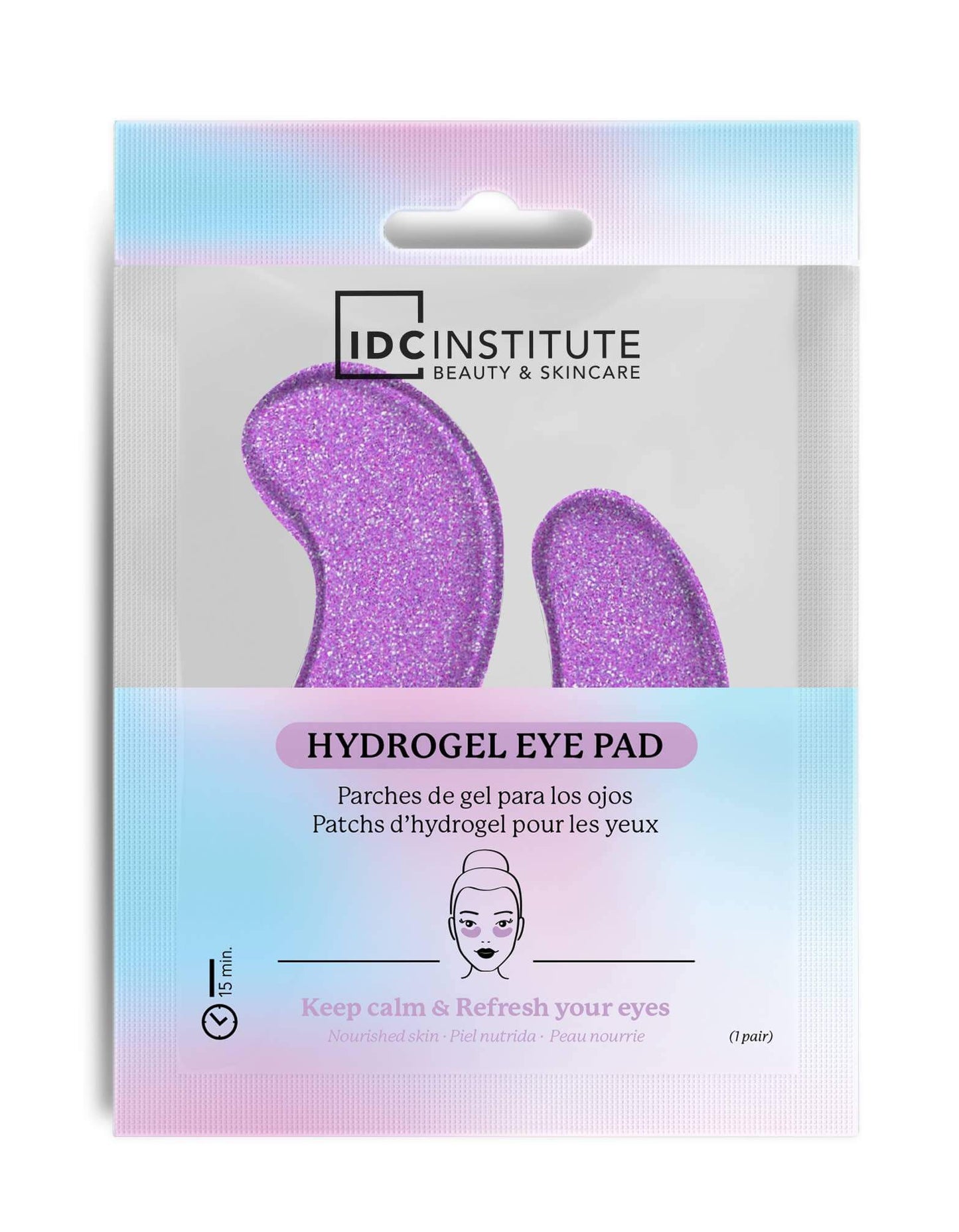 Patches de Olhos Hidratantes com Glitter - Lilás